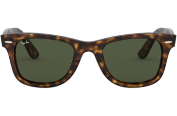 Image of Ray-Ban WAYFARER RB4340 Sunglasses 710-50 - Havana Frame, Green Lenses
