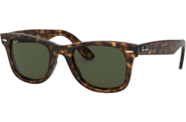 Image of Ray-Ban WAYFARER RB4340 Sunglasses 710-50 - Havana Frame, Green Lenses