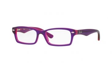 Image of Ray-Ban Youth RY1530 Eyeglass Frames 3666-46 - Top Violet On Fuxia Fluo Frame