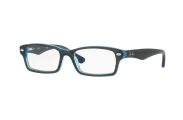 Image of Ray-Ban Youth RY1530 Eyeglass Frames 3667-46 - Top Blue On Blue Fluo Frame