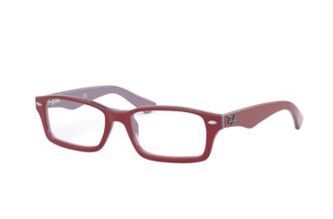 Image of Ray-Ban Youth RY1530 Eyeglass Frames 3821-48 - Top Red On Grey/Blue