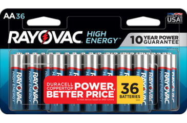 Image of Rayovac High Energy Alkaline AA Batteries, 36 Pack, E302334306