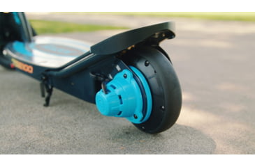 Image of Razor Power Core E100 Electric Scooter w/ Aluminum Deck, Black/Blue, 13111293