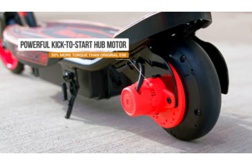 Image of Razor Power Core E90 Glow Electric Scooter, Black/Red, 13112181