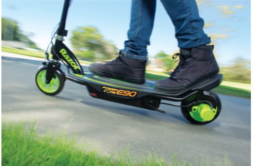 Image of Razor Power Core E90 V2 Electric Scooter, Black/Green, 13111496