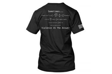 Image of RE Factor Tactical T-Shirt, Violence Is the Answer, Black, Small RFTSVABKSM