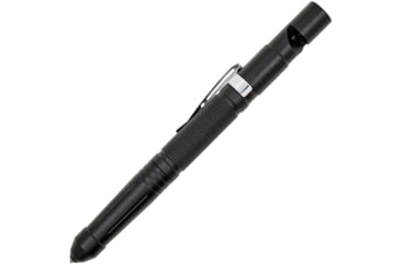 Image of ReadyMan EDC Survival Tool, 6in Overall, Fire Starter Magnesium Rod, Tungsten Steel Glass Breaker, Knife Blade, Emergency Survival Whistle, Pocket Clip, Black, EDC SURVIVAL TOOL