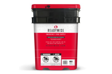 Image of ReadyWise 120 Serving Breakfast Only Grab and Go Bucket, Black, 9.75 x 11.75 x 14.75, RW01-121