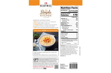 Image of ReadyWise 6 CT Case Cheddar Potato Soup Mix, 6 Pack, RWSK05-061