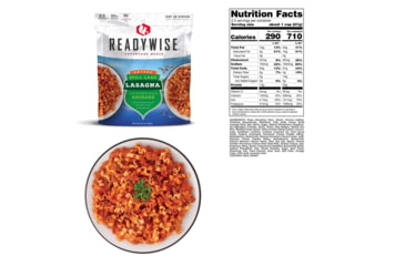 Image of ReadyWise 6 CT Case Still Lake Lasagna with Sausage, White, 8 x 11.25 x 9.75, RW05-005