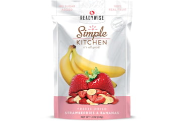 Image of ReadyWise Freeze-Dried Strawberries &amp; Bananas, Single Pouch, RWSK02-009