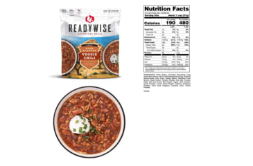 Image of ReadyWise High Plateau Veggie Chili Soup, Single Pouch, RW03-911