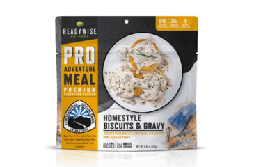 Image of ReadyWise Outdoor Pro Meal Homestyle Biscuits &amp; Gravy with Sausage, Black, RW03-190