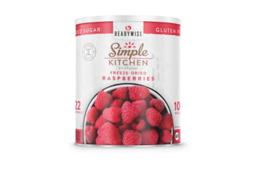 Image of ReadyWise Simple Kitchen Freeze-Dried Raspberries - 3 CT Case, 22 Serving Cans, RWSKCN06-003