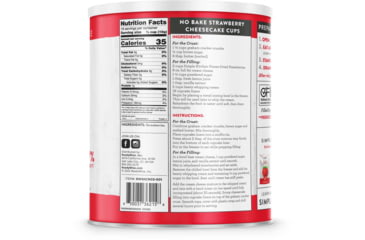 Image of ReadyWise Simple Kitchen Freeze-Dried Sliced Strawberries - 18 Serving Can, White, RWSKCN03-001