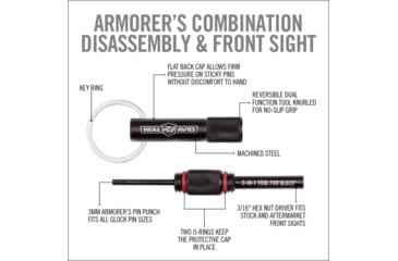 Image of Real Avid 2-in-1 Tool For Glock Disasembly &amp; Front Sight, AVGLOCK21