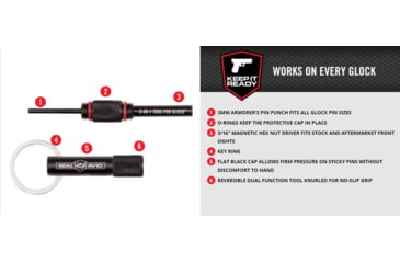 Image of Real Avid 2-in-1 Tool For Glock Disasembly &amp; Front Sight, AVGLOCK21