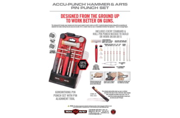 Image of Real Avid Accu-Punch Hammer and Armorers AR15 Pin Punch Set, AVHPS-AR