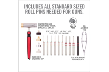 Image of Real Avid Accu-Punch Hammer and Gunsmithing Roll Pin Punch Set, AVHPS-RP