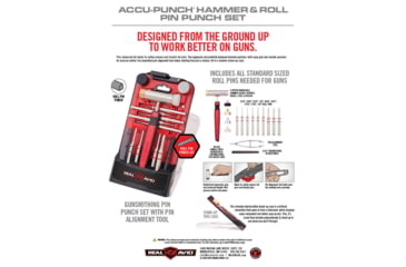 Image of Real Avid Accu-Punch Hammer and Gunsmithing Roll Pin Punch Set, AVHPS-RP
