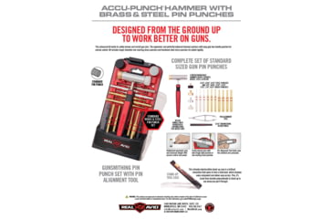 Image of Real Avid Accu-Punch Hammer &amp; Pin Punch Set, Brass, AVHPS-B
