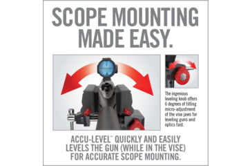 Image of Real Avid Armorers Master Gun Vise, Grey/Red, AVARAMV