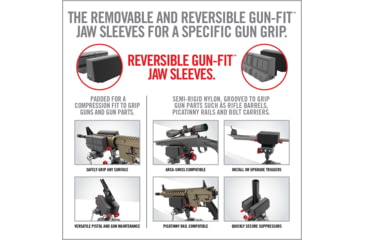 Image of Real Avid Armorers Master Gun Vise, Grey/Red, AVARAMV