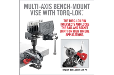 Image of Real Avid Armorers Master Gun Vise, Grey/Red, AVARAMV