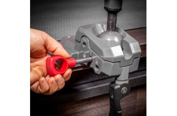 Image of Real Avid Armorers Master Gun Vise, Grey/Red, AVARAMV