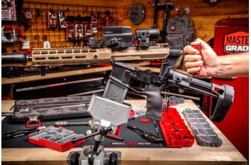 Image of Real Avid Armorers Master Gun Vise, Grey/Red, AVARAMV