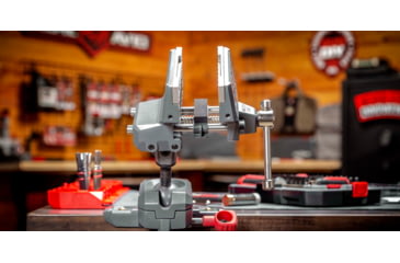 Image of Real Avid Armorers Master Gun Vise, Grey/Red, AVARAMV