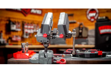 Image of Real Avid Armorers Master Gun Vise, Grey/Red, AVARAMV