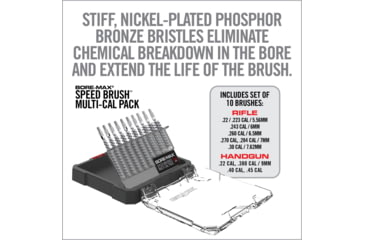 Image of Real Avid Bore-Max Speed Brushes Multi-Cal Pack, Grey, Medium, AVBMSBS