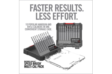 Image of Real Avid Bore-Max Speed Brushes Multi-Cal Pack, Grey, Medium, AVBMSBS