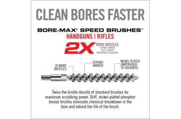 Image of Real Avid Bore-Max Speed Brushes Multi-Cal Pack, Grey, Medium, AVBMSBS