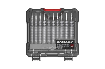 Image of Real Avid Bore-Max Speed Clean System Pistol/Rifle Brush Multi-Cal Pack, Nickel-Plated, 10-Pack, AVBMSBS