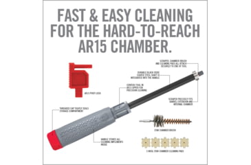 Image of Real Avid Chamber Boss Cleaning Kit - AR15, Gray/Red, AR15, AVAR15CB