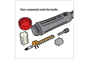 Image of Real Avid Chamber Boss Cleaning Kit - AR15, Gray/Red, AR15, AVAR15CB