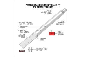 Image of Real Avid Lug-Lok Upper Vise Block for AR-10, AVAR10LLVB