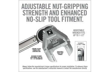 Image of Real Avid Master-Fit Armorers Crowfoot Adjustable Wrench, Silver, Small, AVMFAW