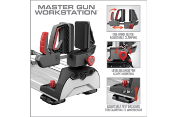 Image of Real Avid Master Gun Workstation, Grey, Black, Red, Large, AVMGWS