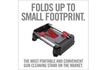 Image of Real Avid Portable Gun Cleaning Speed Stand, Grey, Red, Black, Large, AVSSFG