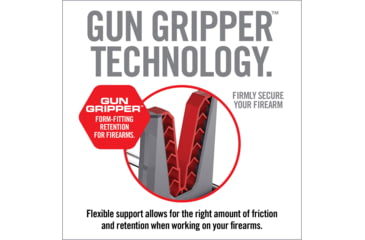 Image of Real Avid Portable Gun Cleaning Speed Stand, Grey, Red, Black, Large, AVSSFG