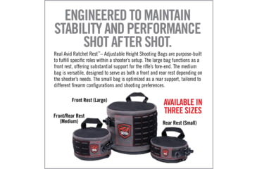 Image of Real Avid Ratchet Rest - Adjustable Height Shooting Bag