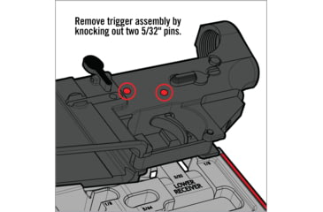 Image of Real Avid Rubberized Non-Slip AR15 Master Bench Block, AVAR15MBB