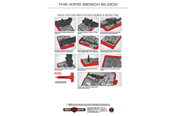 Image of Real Avid Rubberized Non-Slip AR15 Master Bench Block, AVAR15MBB