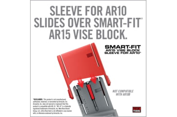 Image of Real Avid Smart-Fit Vise Block Sleeve for AR10, Red, Small, AVAR10SFVBS