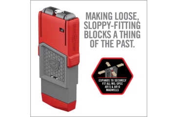 Image of Real Avid Smart-Fit Vise Block Sleeve for AR10, Red, Small, AVAR10SFVBS