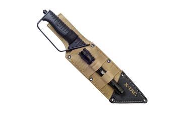 Image of Real Avid X-TAC Tactical Knife &amp; LED Flashlight, Black, 9" AVATAC