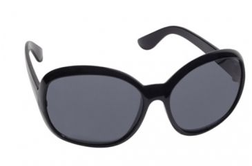 Image of Real Kids Shades Fabulous Sunglasses - Black Shiny Temple Temple Frame 7-12 Years, Black, 7-12 Years 712FABBLK